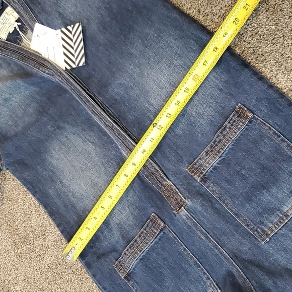 NWR Sandrine Rose X Free People Distressed Y2K 90s jumpsuit coverall jeans XS - Picture 7 of 11